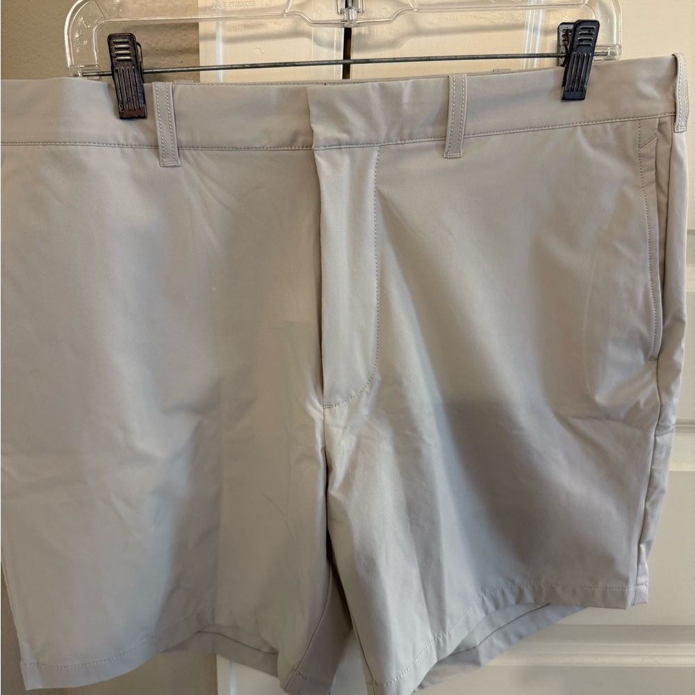 J. Crew Soft Gray Tech Flat Front Shorts